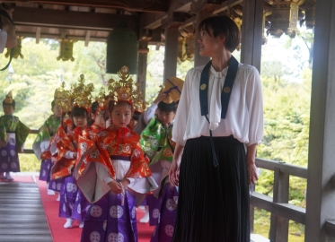 光明寺稚児参拝